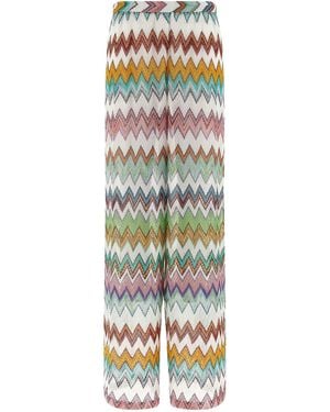 Missoni Zigzag Pants - White