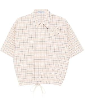 Prada Cropped Shirt - White