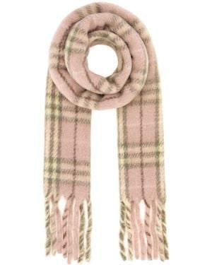 Burberry Embroidered Alpaca Blend Scarf - Natural