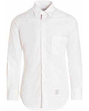 Thom Browne Solid Poplin Shirt - White