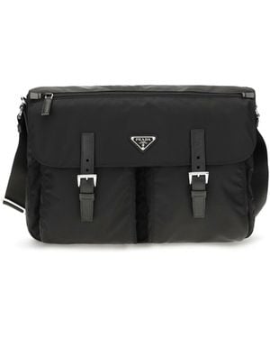 Prada Re-Nylon Shoulder Bag - Black