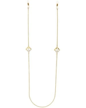 Fendi Ff Spectacle Chain - White