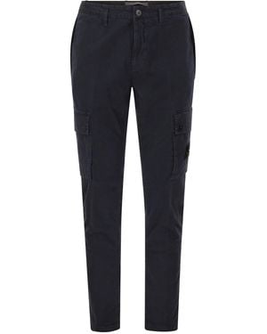 Stone Island Slim-Fit Cargo Pants - Blue