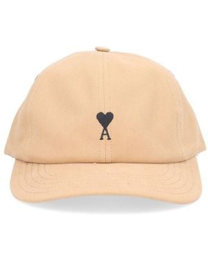Ami Paris Ami Ami De Coeur Cap - Natural