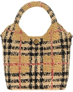 Burberry Embroidered Margate Handbag - Metallic