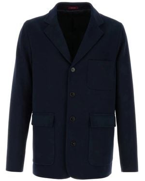 Gucci Cotton Jersey Single-Breasted Jacket - Blue