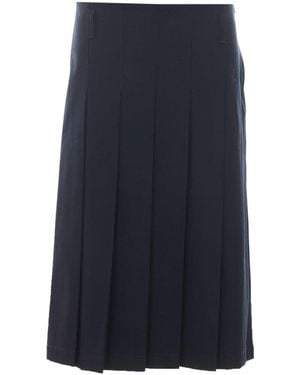 A.P.C. Plissé Skirt - Blue