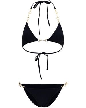 Gucci Stretch Jersey Bikini With Horsebit - White