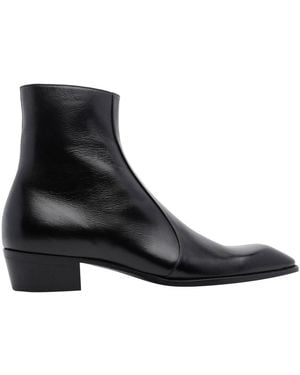 Saint Laurent Aurelien Booties - Black