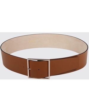 Max Mara Ginnico Leather Belt - White