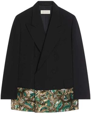 Dries Van Noten Embellished Blazer - Black