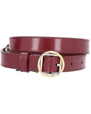 Jacquemus Salon Leather Belt - Purple