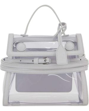 Moschino Transparent Pvc Handbag - Gray