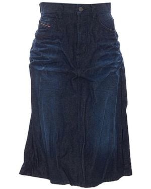 DIESEL De-Irti Denim Skirt - Blue