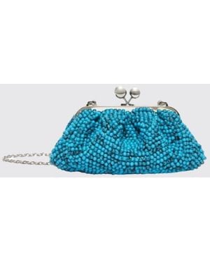 Weekend by Maxmara Beaded Clutch - Blue