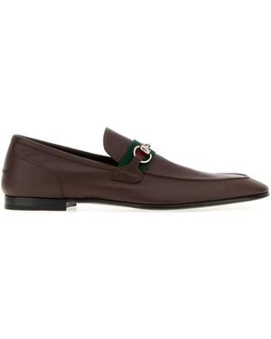 Gucci Moccasin Leather, L - Brown