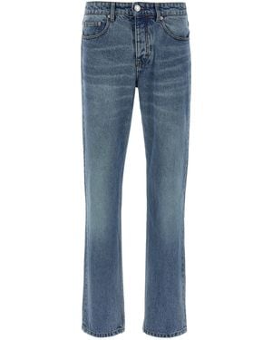 Ami Paris Cotton Straight-Leg Jeans Clothing - Blue