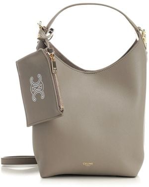 Celine Small "Hobo" Bag - Gray