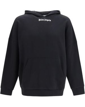 Palm Angels Classic Logo Over Hoodie - Blue