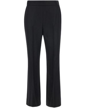 Gucci Flared Pants With Pences - Black