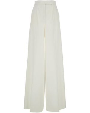 Max Mara 'Ninfa' Wide Leg Pants - White
