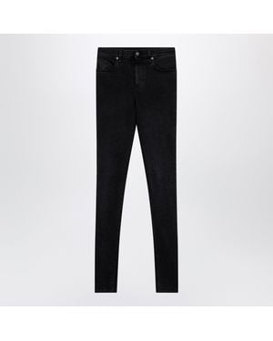 Gucci Skinny Washed Cotton Denim Jeans - Black