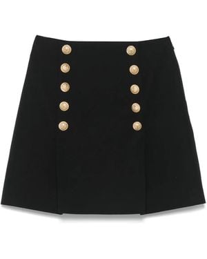 Balmain Virgin Wool Skirt - Black
