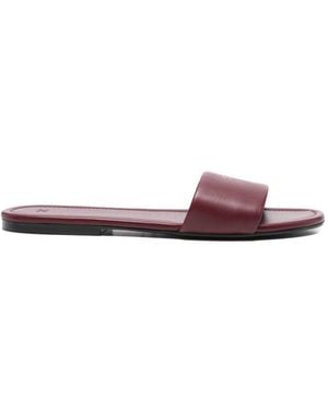Celine Leather Flat Sandals - Pink