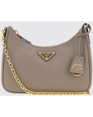 Prada Shoulder Bag Mud - Gray