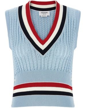 Thom Browne 'Rwb' Vest - Gray
