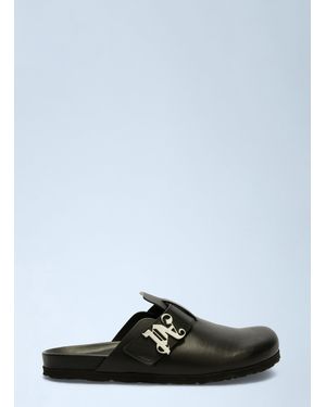 Palm Angels Leather Mules - Black