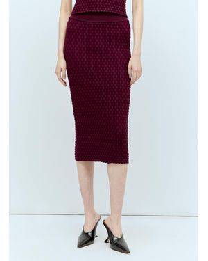 Dries Van Noten Tiffany Midi Skirt - Red