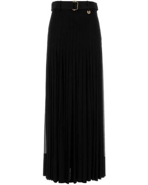 Burberry Crepe Skirt Viscose - Black