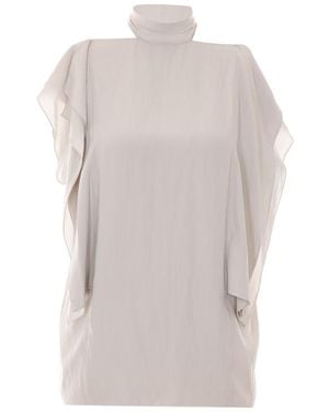 Lanvin Frilled Top - Gray