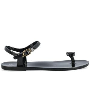 Celine Jelly Thong Sandals - White