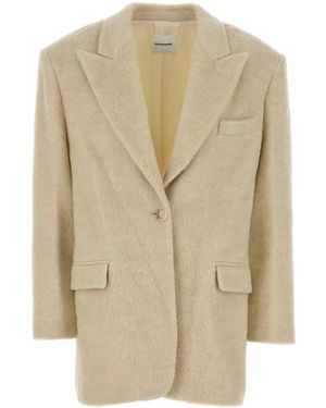 ANDAMANE Sand Acrylic Blend Coat - Natural