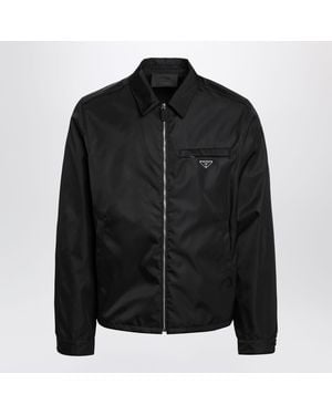 Prada Re-Nylon Zip-Up Jacket - Black