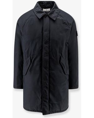 Stone Island Micro Reps Padded Long Jacket - Blue
