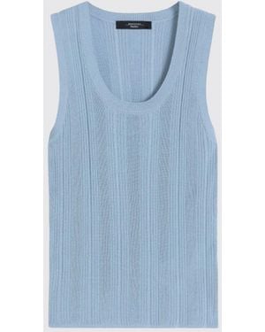 Weekend by Maxmara Sweater Gnawed - Blue