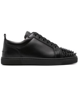 Christian Louboutin Louis Junior Punta Borchie Sneaker - Black