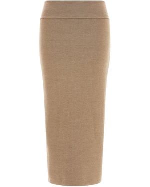 Jacquemus 'La Jupe Maille Doppio' Skirt - Natural