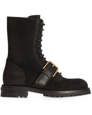 Dolce & Gabbana Dolce & Gabbana Suede Ankle Boots - Black