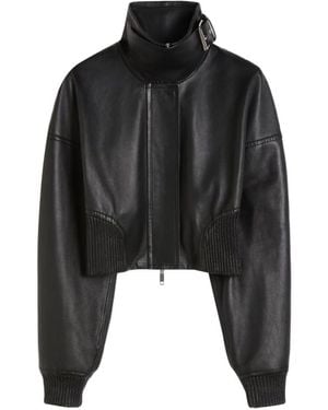 Sportmax Leather Jacket - Black