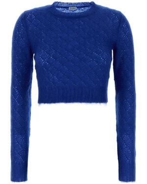 Jil Sander Mohair Blend Sweater - Blue