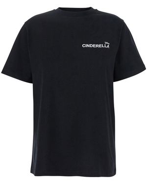 Coperni 'Cinderella' T-Shirt With Logo Printed On The Front And Print On The Back - Black