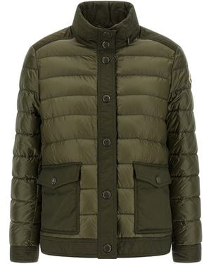 Moncler Origan Puffer Jackets - Green