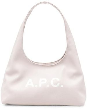 A.P.C. Neutrals Tote Bags - Pink