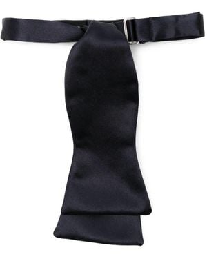 Giorgio Armani Woven Bow Tie - Black