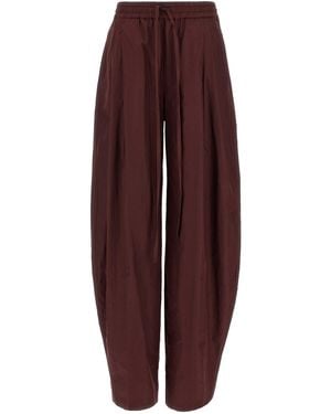 ANDAMANE Taffeta Pants Bordeaux - Purple