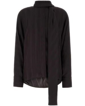 Sportmax Dark Viscose Corsaro Shirt - Black
